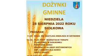 Plakat Zaproszenie na Dożynki w Siołkowej