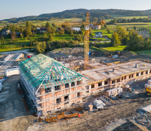 Fotorelacja z placu budowy szkoły w Gródku