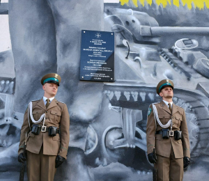 Mural oficerów Romana Proszka i Mariana Jureckiego odsłonięty