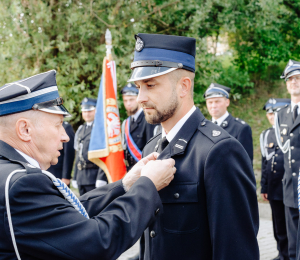 Poświęcenie samochodu dla OSP Wawrzka