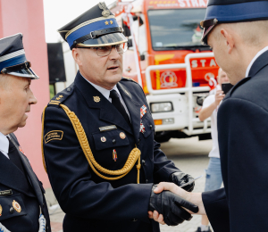 Poświęcenie samochodu dla OSP Wawrzka