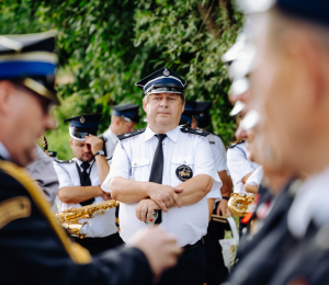 Poświęcenie samochodu dla OSP Wawrzka