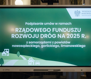 Gmina Grybów z dofinansowaniem na remont drogi w Kąclowej