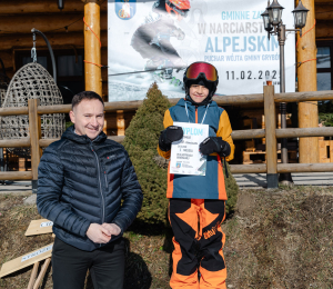 Relacja z zawodów  w narciarstwie alpejskim  o „Puchar Wójta Gminy Grybów”