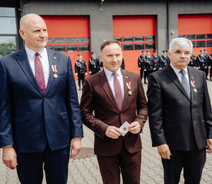 Powiatowy Dzień Strażaka – odznaczenie dla wójta i druhów z Gminy Grybów