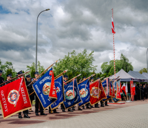 Powiatowy Dzień Strażaka – odznaczenie dla wójta i druhów z Gminy Grybów