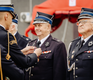 Powiatowy Dzień Strażaka – odznaczenie dla wójta i druhów z Gminy Grybów