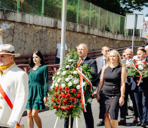 Uroczyste obchody Święta Wojska Polskiego w Grybowie