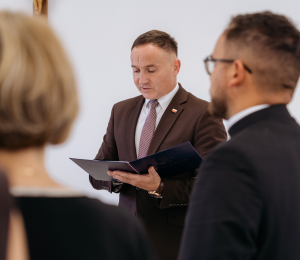 Uroczyste wręczenie aktów mianowania nauczycielom z Gminy Grybów