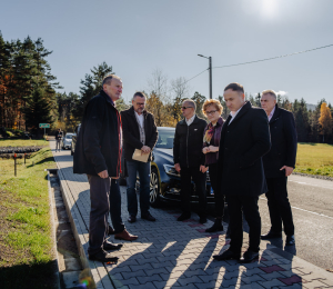 Samorządowcy z wizytą na inwestycjach w Gminie Grybów