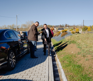 Samorządowcy z wizytą na inwestycjach w Gminie Grybów