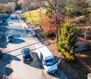 Samorządowcy z wizytą na inwestycjach w Gminie Grybów