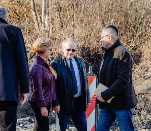 Samorządowcy z wizytą na inwestycjach w Gminie Grybów