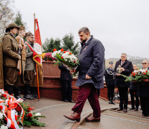 Gmina Grybów uczciła 107. rocznicę odzyskania przez Polskę Niepodległości