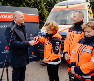 Do podstacji Sądeckiego Pogotowia Ratunkowego w Grybowie trafił nowoczesny ambulans.