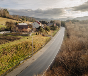 Droga Nowy Sącz–Florynka z nowym oświetleniem
