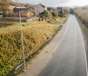 Droga Nowy Sącz–Florynka z nowym oświetleniem