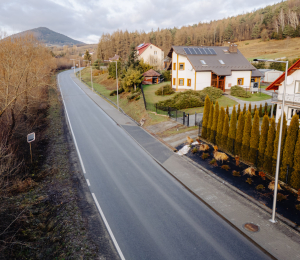 Droga Nowy Sącz–Florynka z nowym oświetleniem