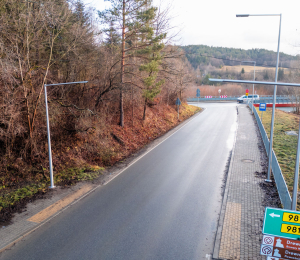 Droga Nowy Sącz–Florynka z nowym oświetleniem