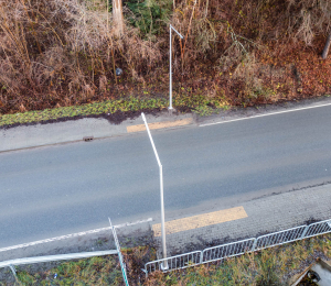 Droga Nowy Sącz–Florynka z nowym oświetleniem