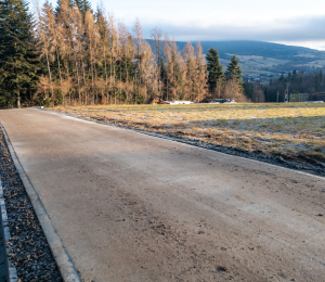 6 nowych odcinków dróg betonowych w Gminie Grybów