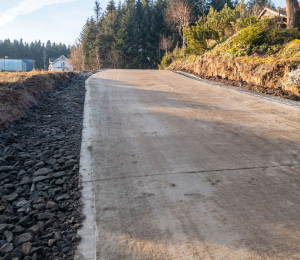 6 nowych odcinków dróg betonowych w Gminie Grybów