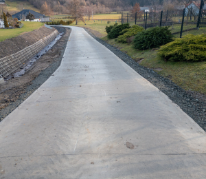 6 nowych odcinków dróg betonowych w Gminie Grybów