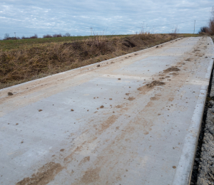 6 nowych odcinków dróg betonowych w Gminie Grybów