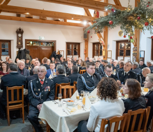 Uroczyste posiedzenie Zarządu Oddziału Miejsko-Gminnego ZOSP RP w Grybowie