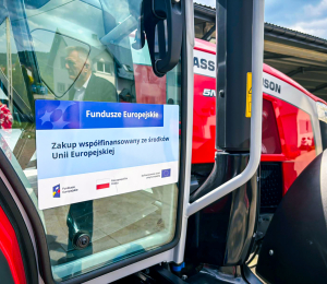 Dostawa ciągnika wraz z przyczepą w ramach projektu ,,Rozwój infrastruktury wodno – kanalizacyjnej na terenie Gminy Grybów etap I”