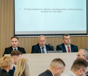 XXVIII Sesja Rady Gminy Grybów - absolutorium dla Wójta Gminy Grybów