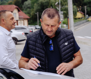 Zakończyliśmy utwardzenie placu przy budynku komunalnym w Siołkowej