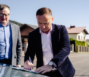 3,5 km nowych nawierzchni bitumicznych w Gminie Grybów