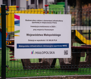 Tak prezentuje się nowy plac zabaw w Polnej