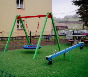 Tak prezentuje się nowy plac zabaw w Polnej